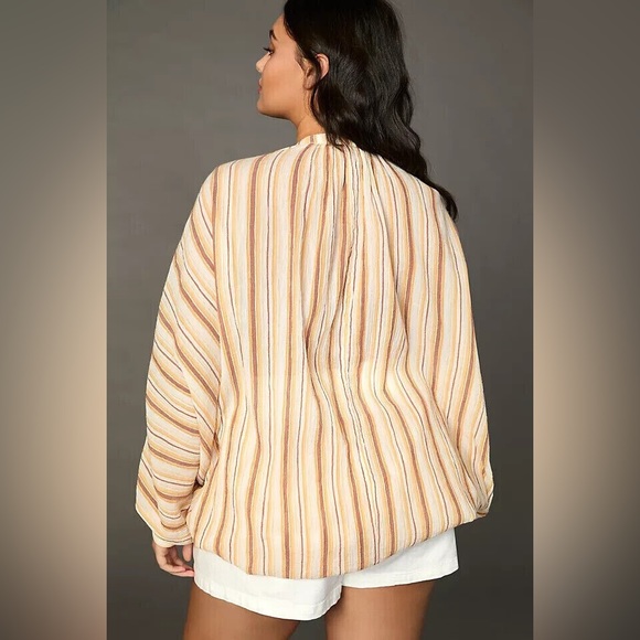 Anthropologie Batwing Striped Blouse - Picture 2 of 7